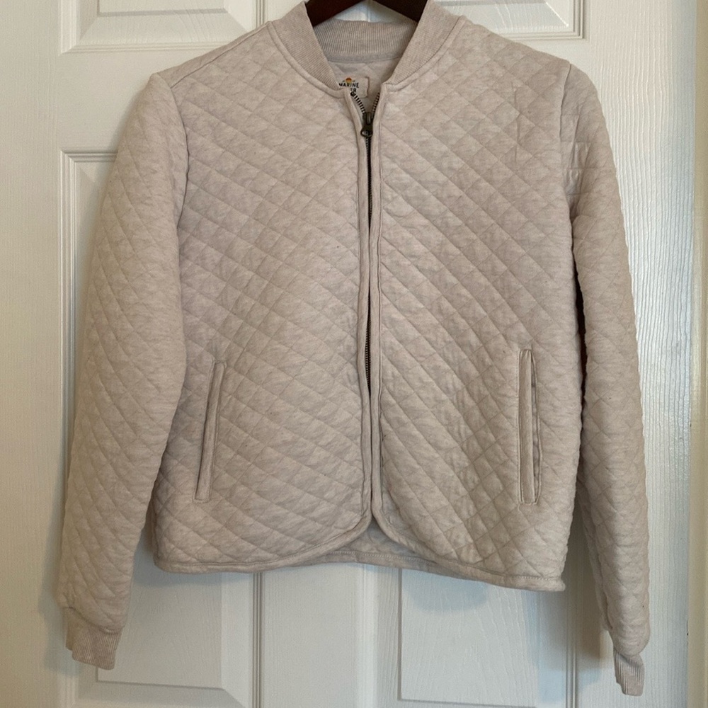 Marine Layer Quilted Bomber Jacket
